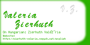 valeria zierhuth business card